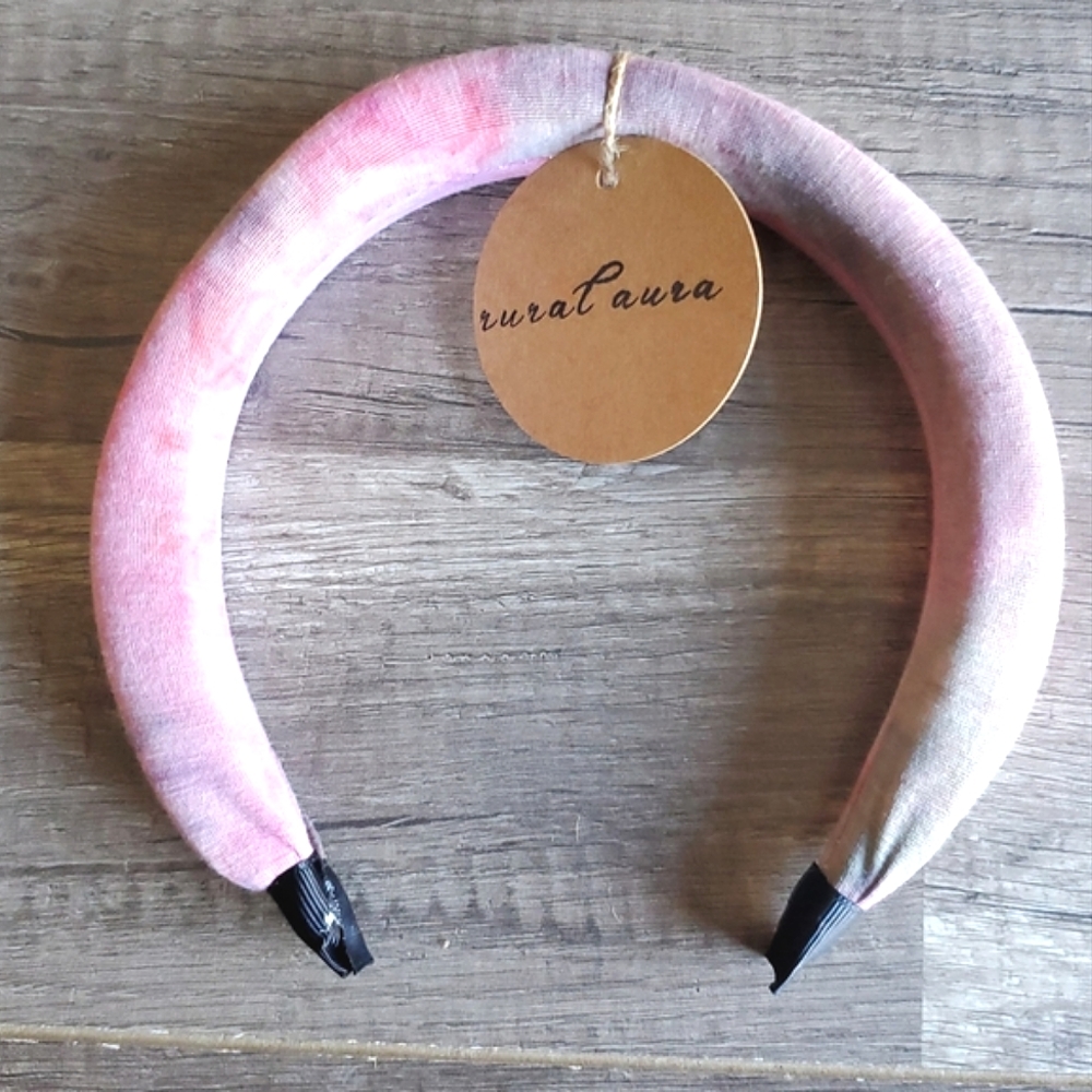 Mauve Tie Dye Padded Headband